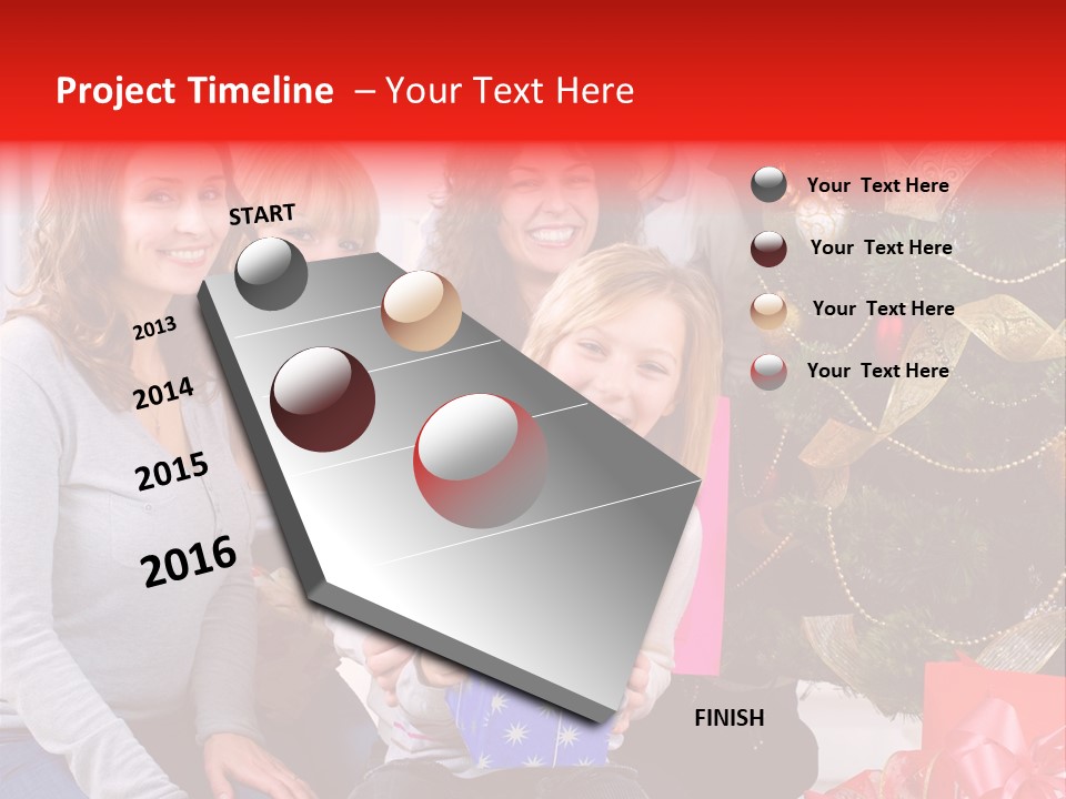 Year Box Celebration PowerPoint Template