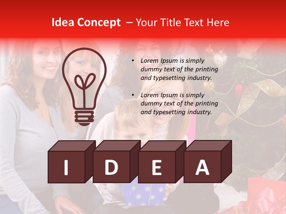 Year Box Celebration PowerPoint Template