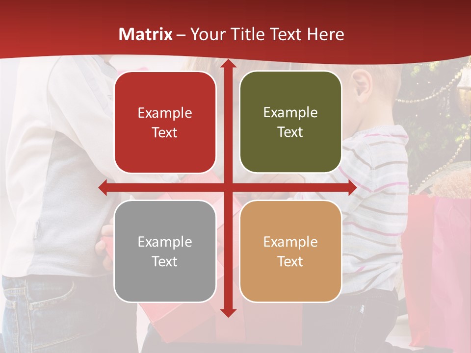 X Mas Cute Daughter PowerPoint Template