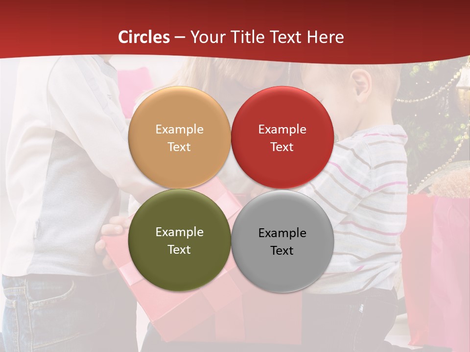 X Mas Cute Daughter PowerPoint Template