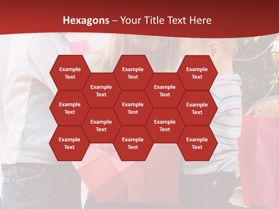 X Mas Cute Daughter PowerPoint Template