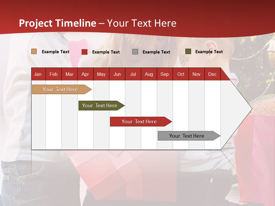 X Mas Cute Daughter PowerPoint Template