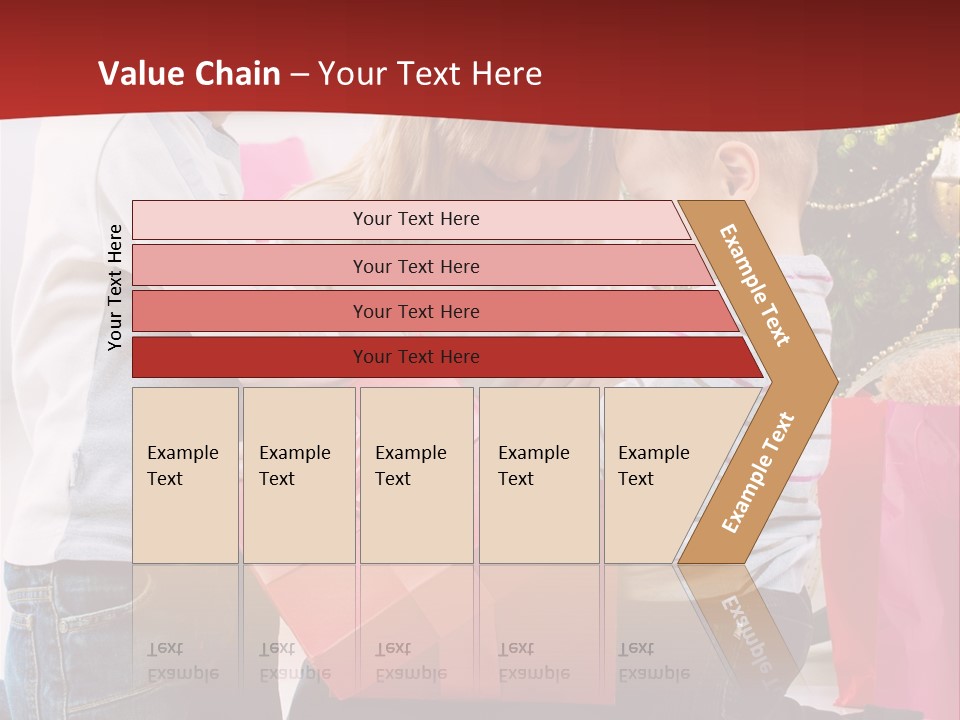 X Mas Cute Daughter PowerPoint Template