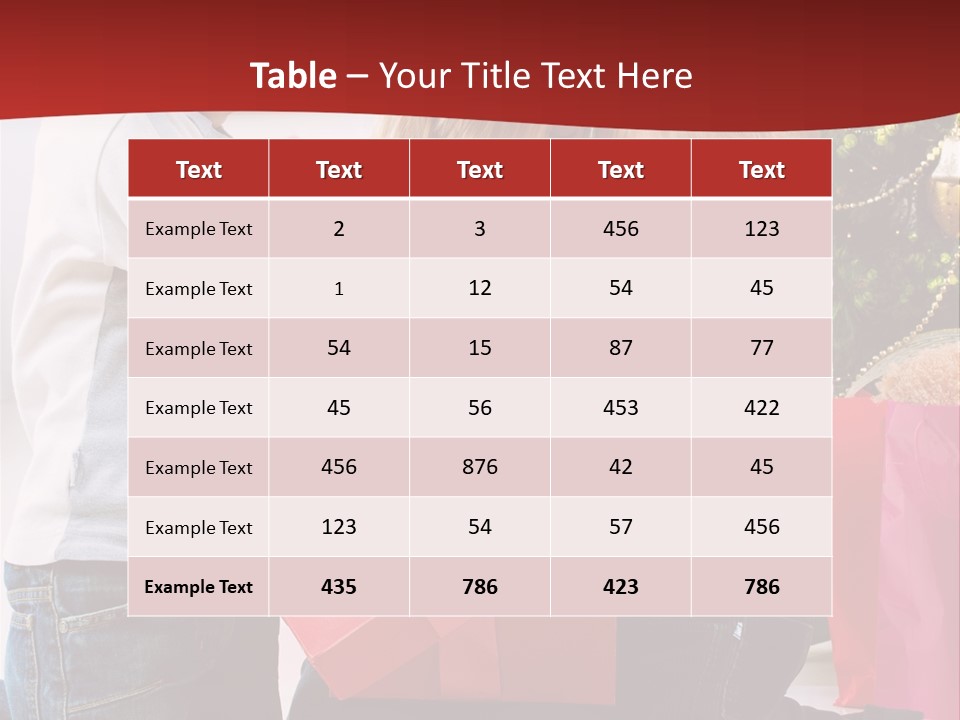 X Mas Cute Daughter PowerPoint Template