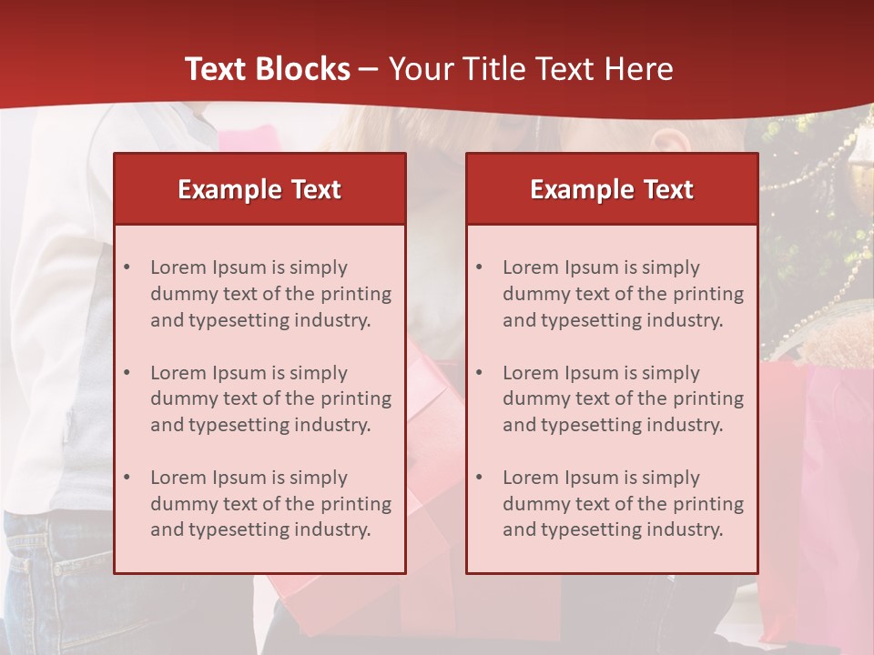 X Mas Cute Daughter PowerPoint Template