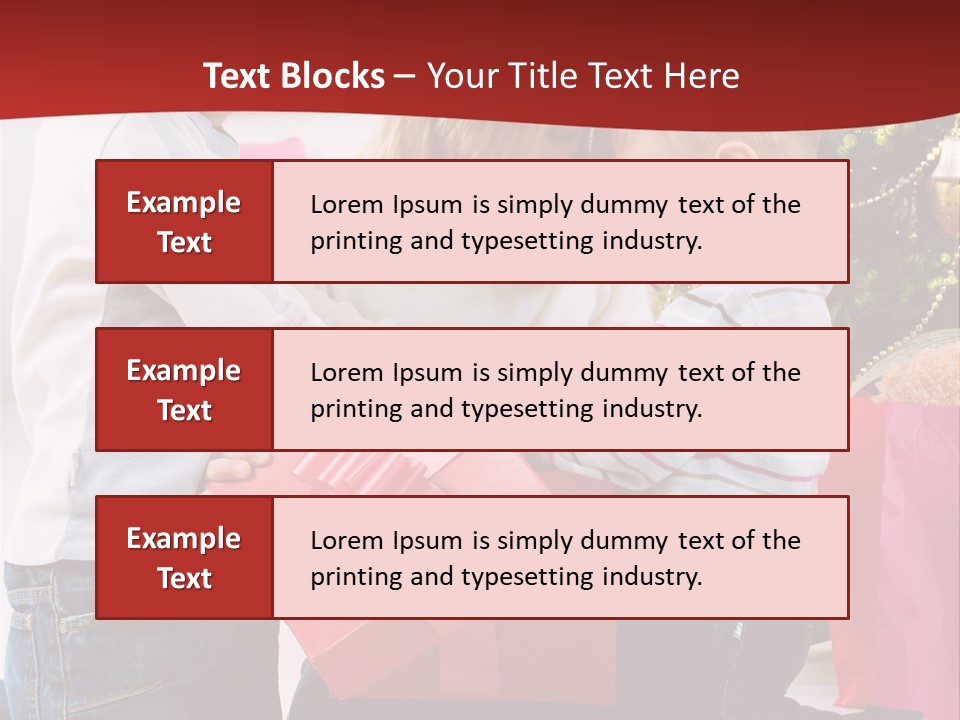 X Mas Cute Daughter PowerPoint Template