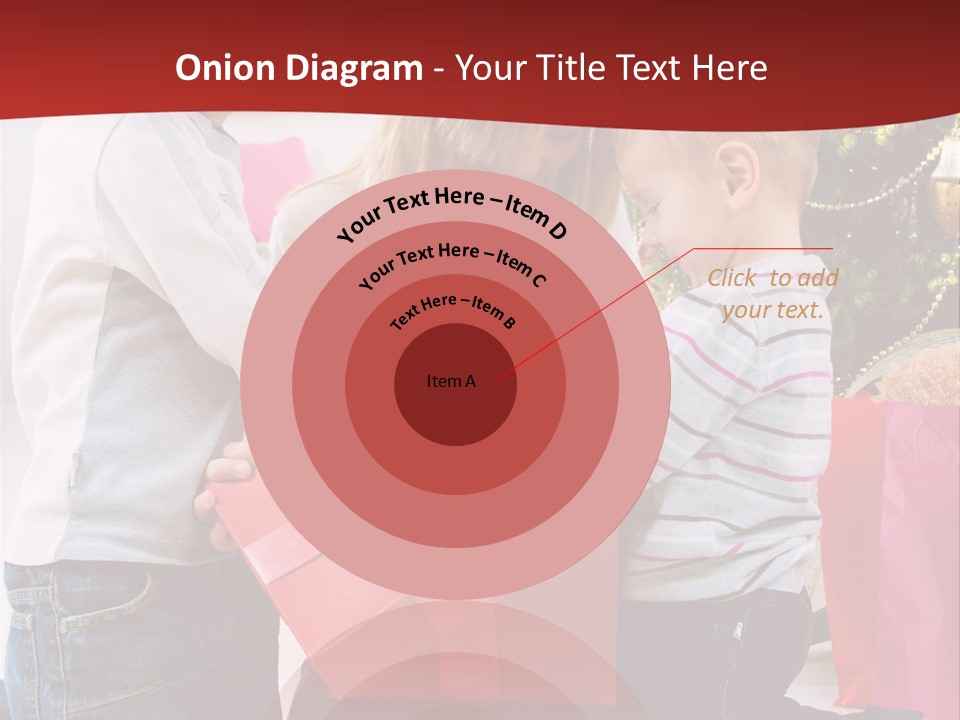 X Mas Cute Daughter PowerPoint Template