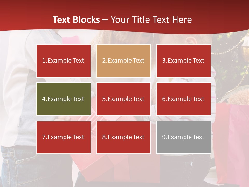 X Mas Cute Daughter PowerPoint Template