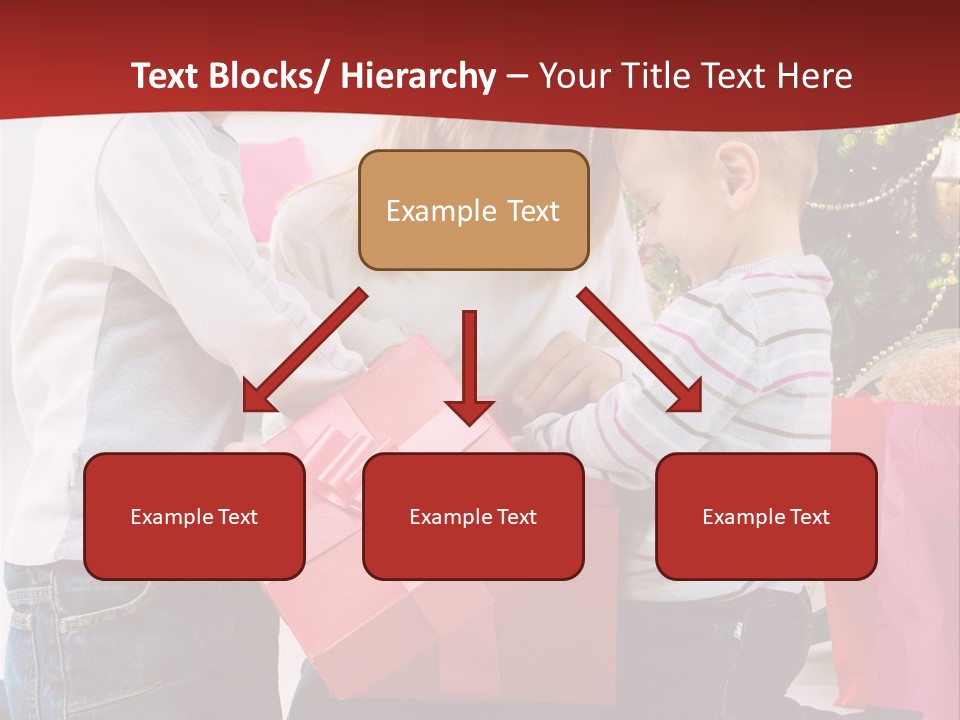 X Mas Cute Daughter PowerPoint Template