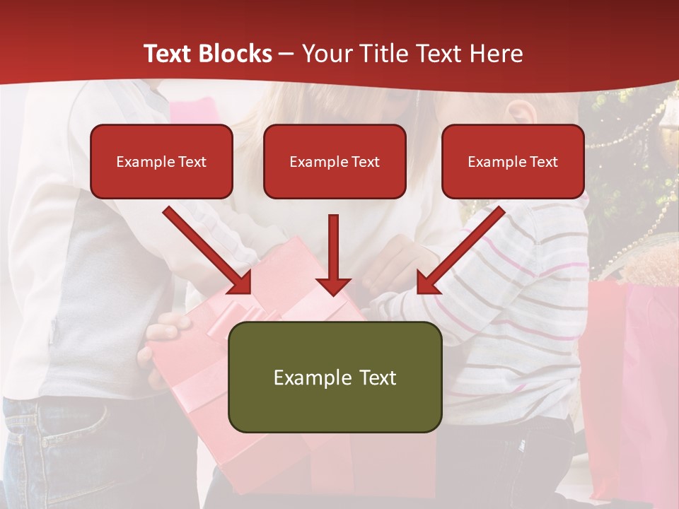 X Mas Cute Daughter PowerPoint Template