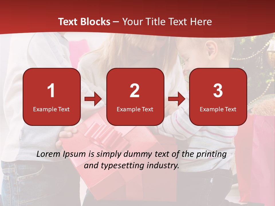 X Mas Cute Daughter PowerPoint Template