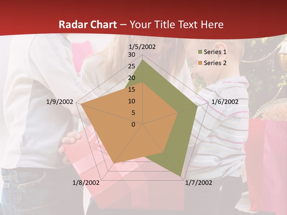 X Mas Cute Daughter PowerPoint Template