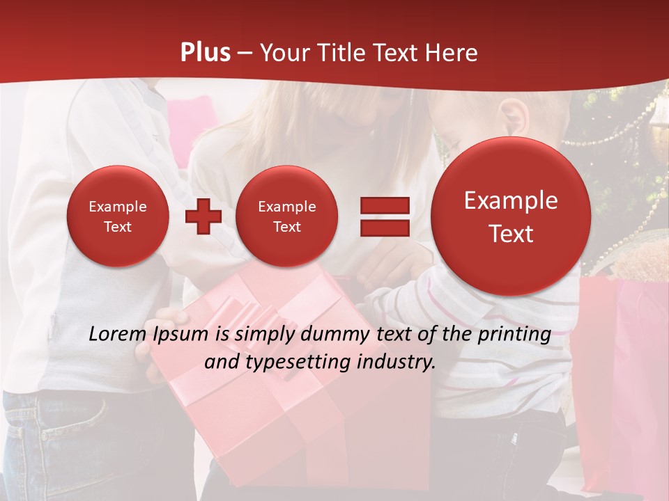 X Mas Cute Daughter PowerPoint Template
