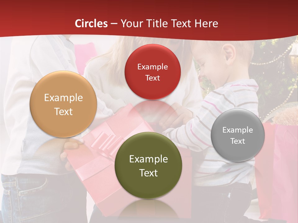 X Mas Cute Daughter PowerPoint Template