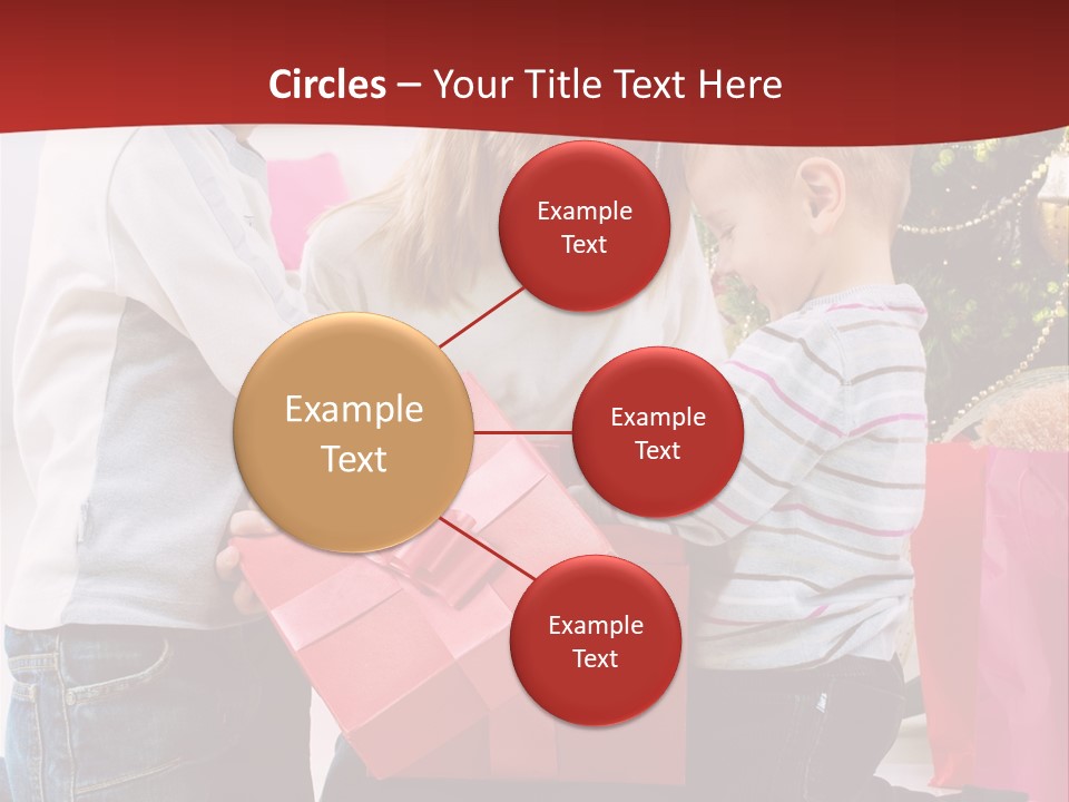 X Mas Cute Daughter PowerPoint Template