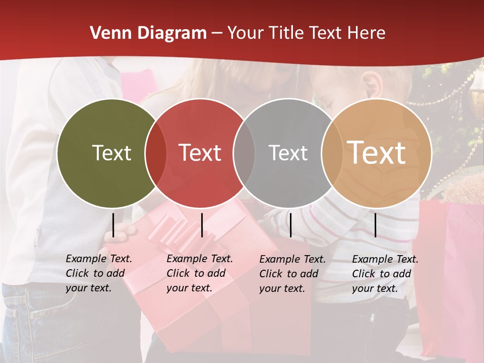 X Mas Cute Daughter PowerPoint Template