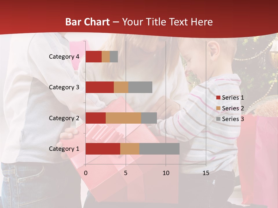 X Mas Cute Daughter PowerPoint Template