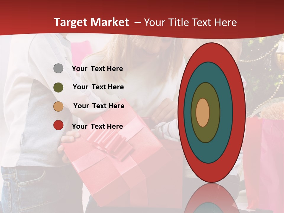 X Mas Cute Daughter PowerPoint Template