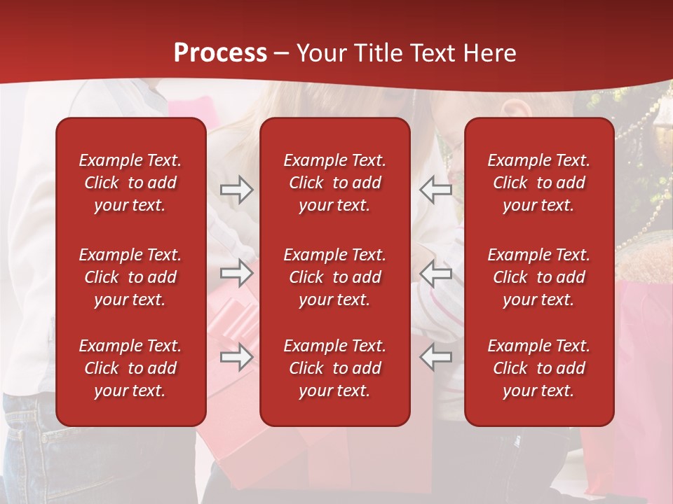 X Mas Cute Daughter PowerPoint Template