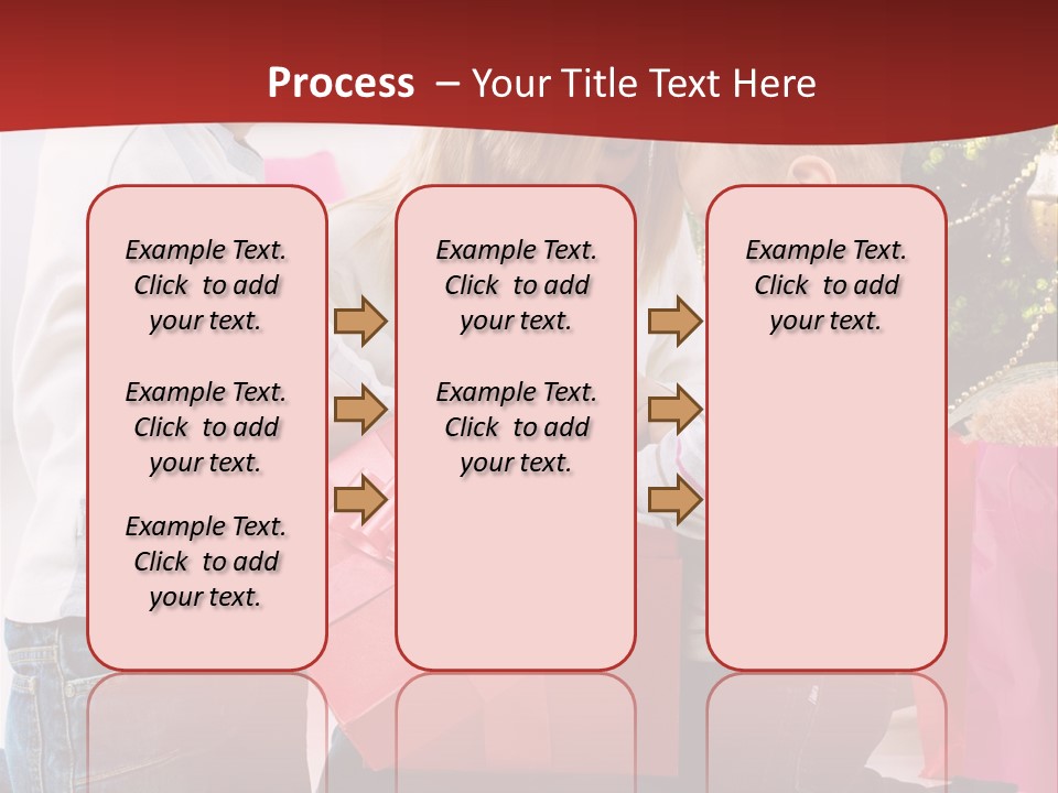 X Mas Cute Daughter PowerPoint Template
