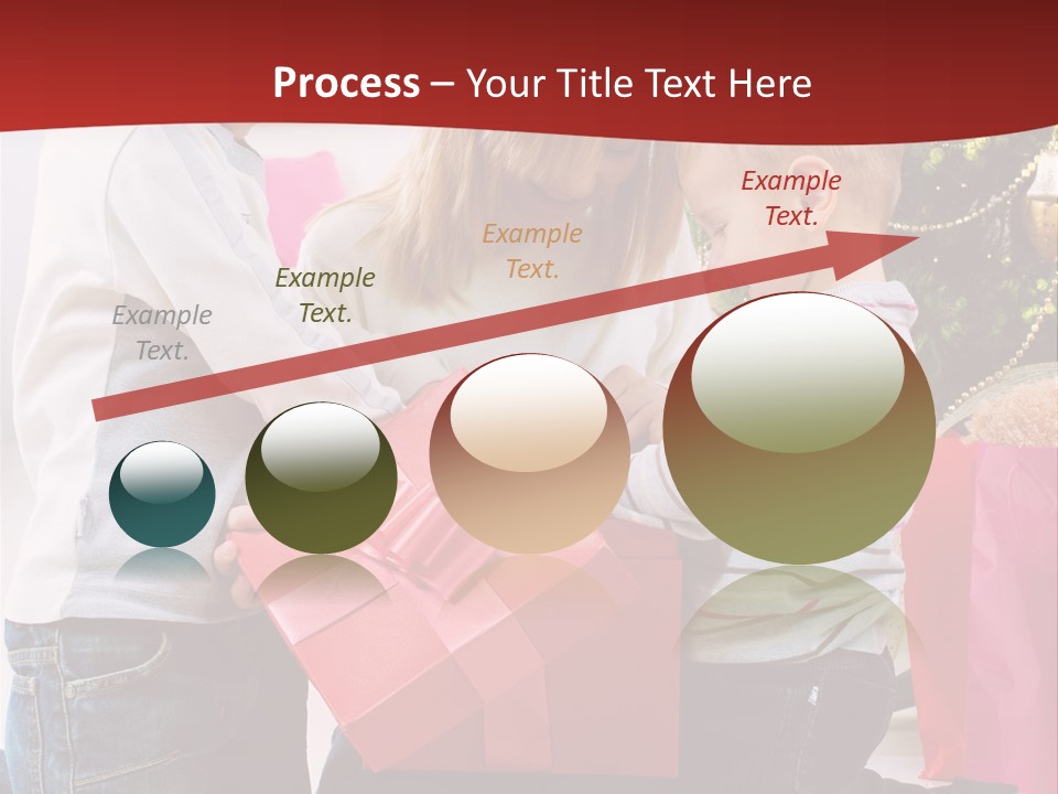 X Mas Cute Daughter PowerPoint Template