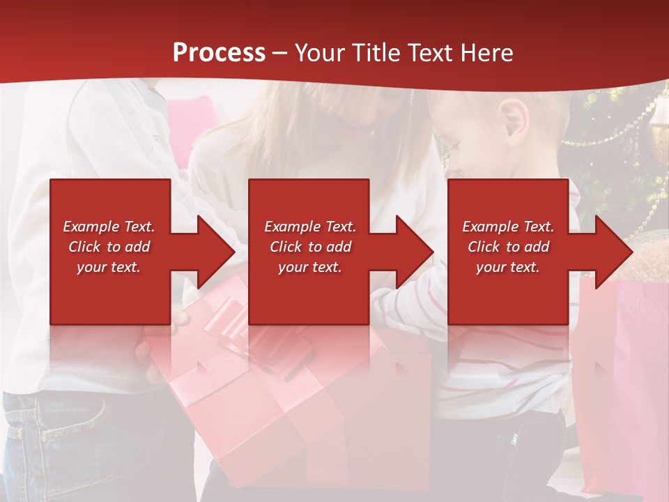 X Mas Cute Daughter PowerPoint Template