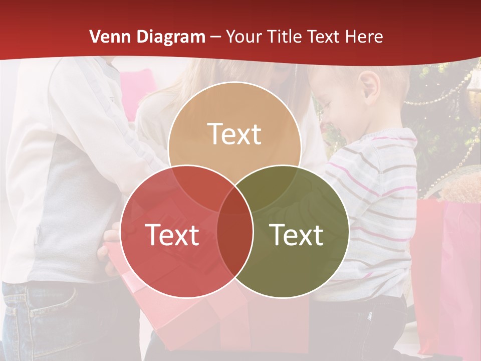 X Mas Cute Daughter PowerPoint Template