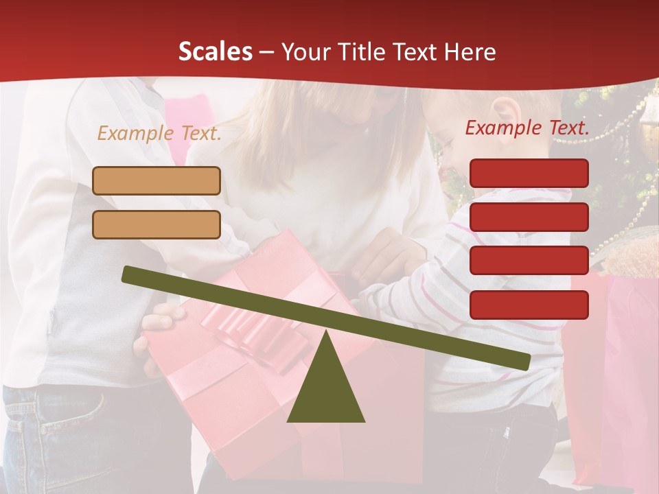 X Mas Cute Daughter PowerPoint Template