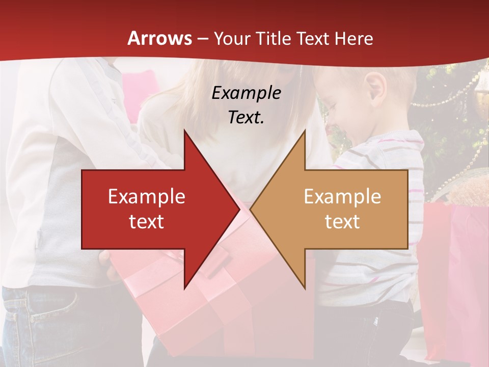 X Mas Cute Daughter PowerPoint Template