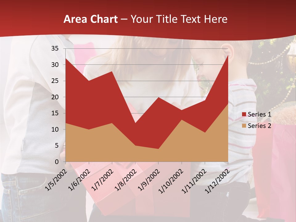 X Mas Cute Daughter PowerPoint Template