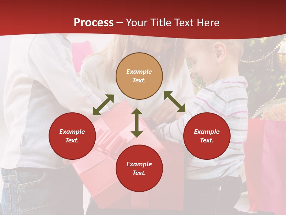 X Mas Cute Daughter PowerPoint Template