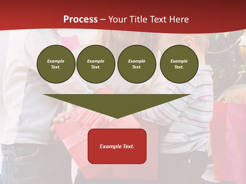 X Mas Cute Daughter PowerPoint Template