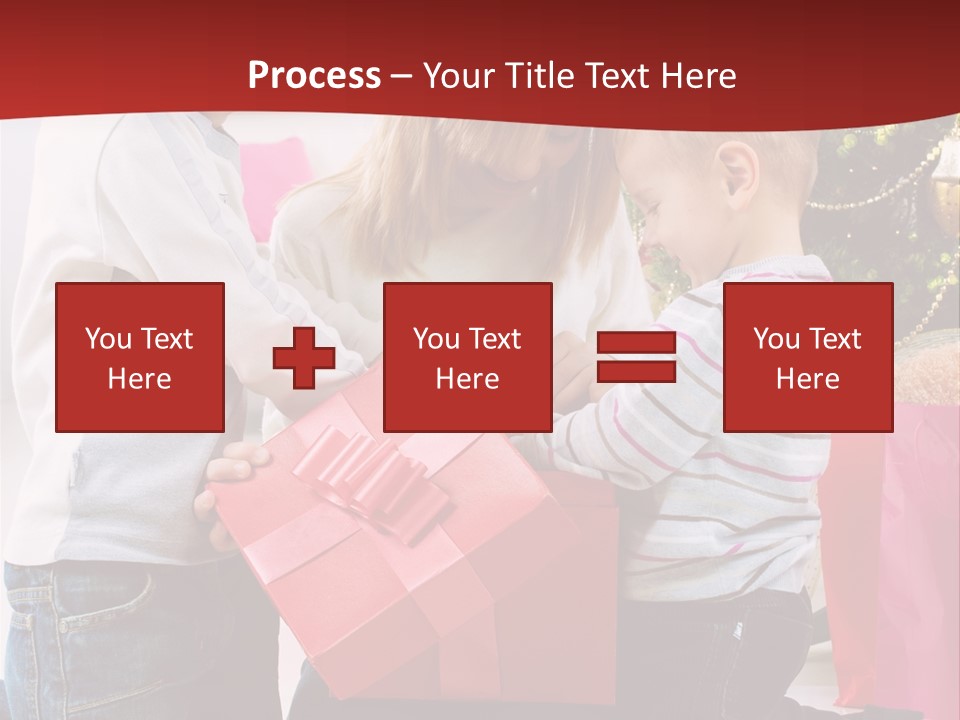 X Mas Cute Daughter PowerPoint Template