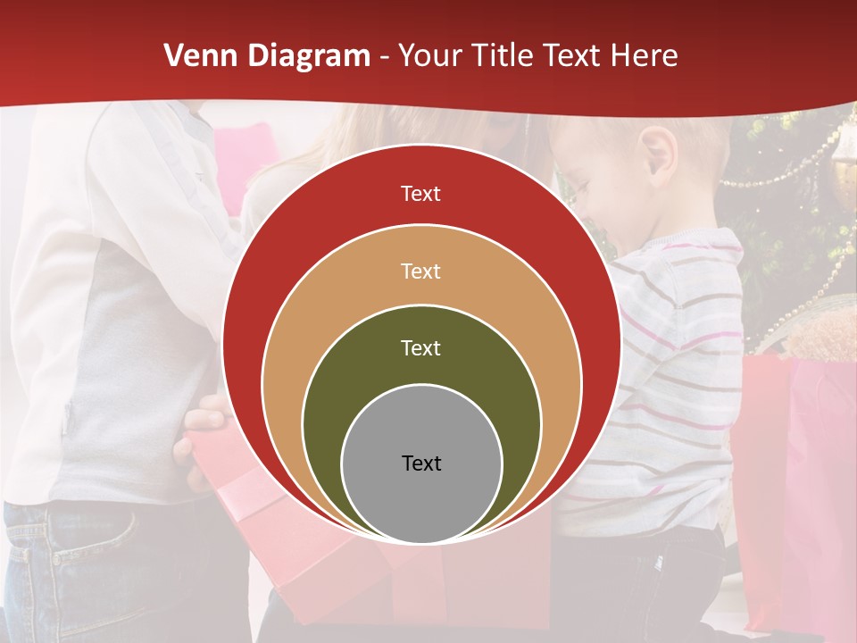 X Mas Cute Daughter PowerPoint Template