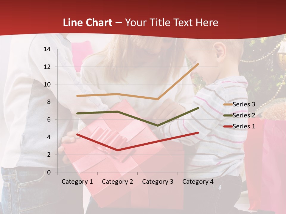 X Mas Cute Daughter PowerPoint Template