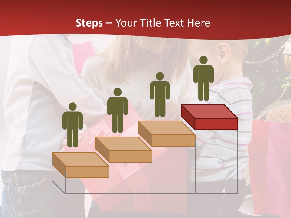 X Mas Cute Daughter PowerPoint Template