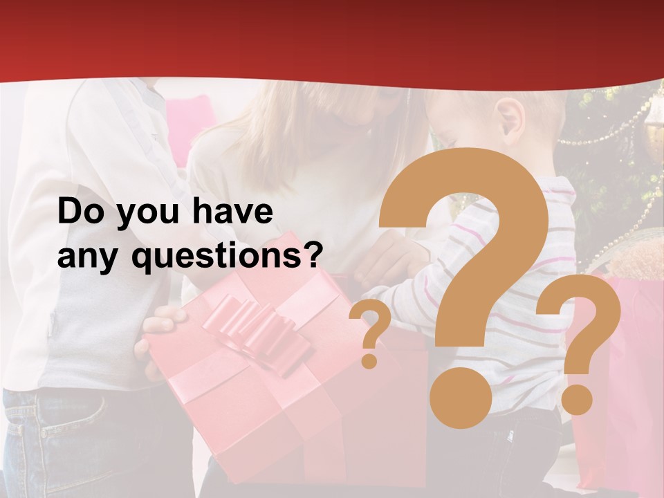 X Mas Cute Daughter PowerPoint Template