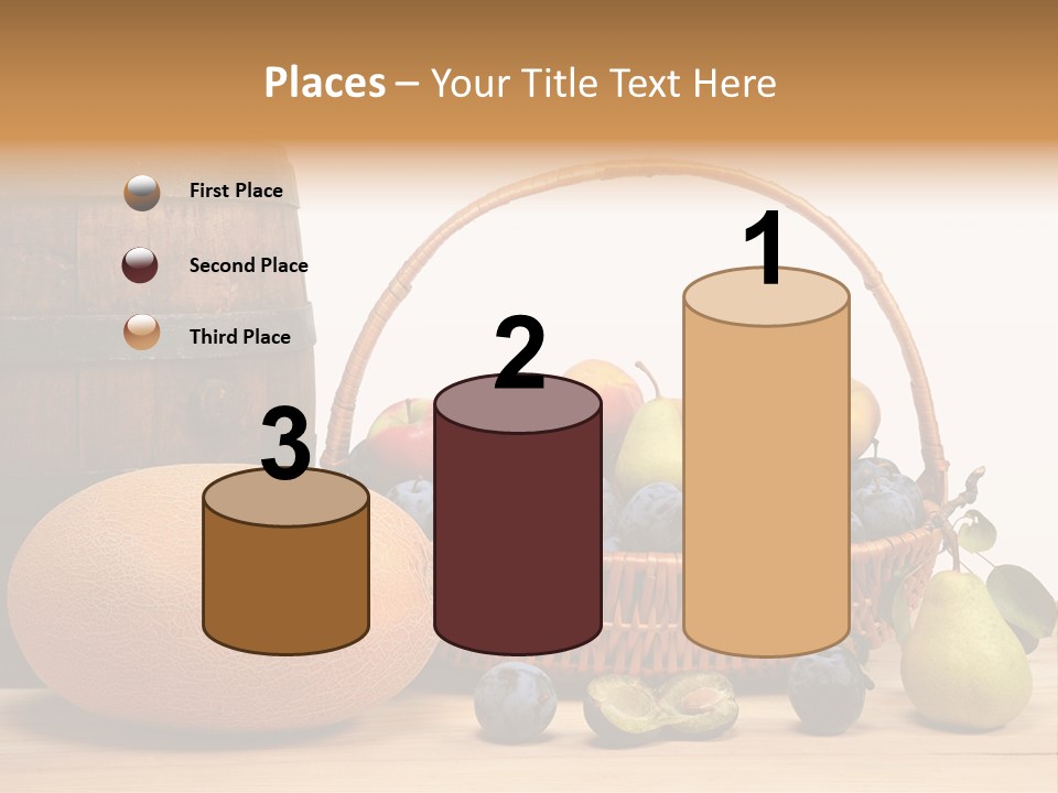 Peaches Fruits Vegetables PowerPoint Template