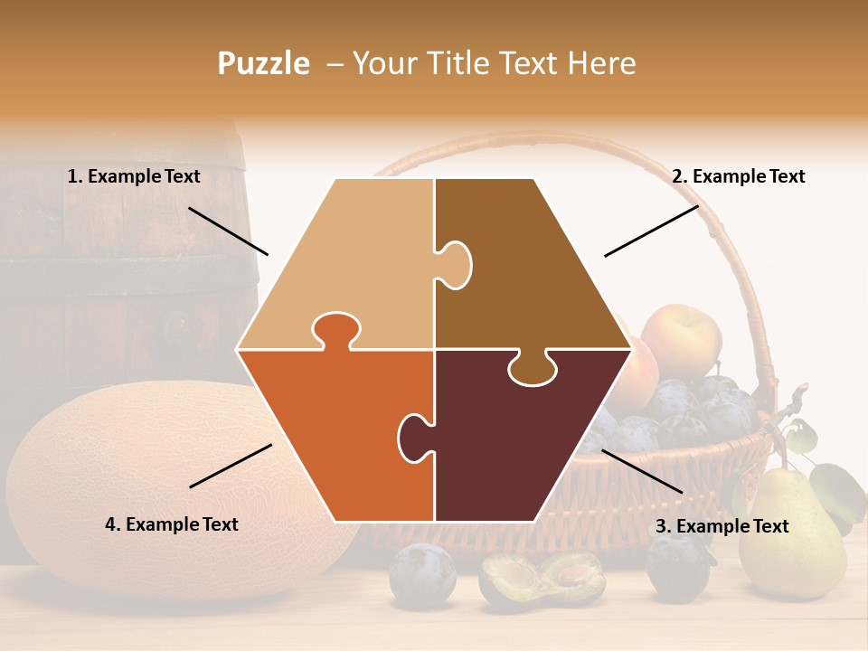 Peaches Fruits Vegetables PowerPoint Template