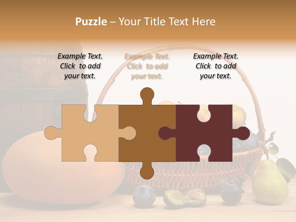 Peaches Fruits Vegetables PowerPoint Template