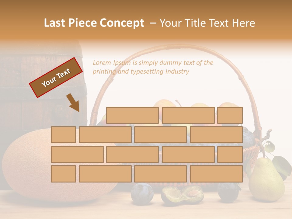 Peaches Fruits Vegetables PowerPoint Template