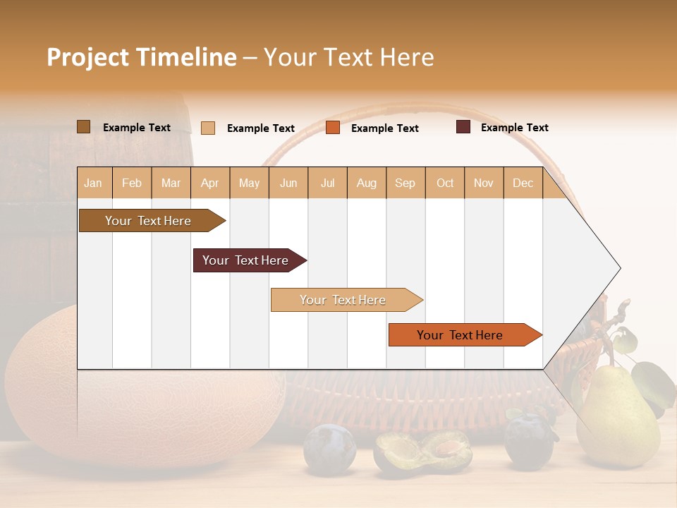 Peaches Fruits Vegetables PowerPoint Template