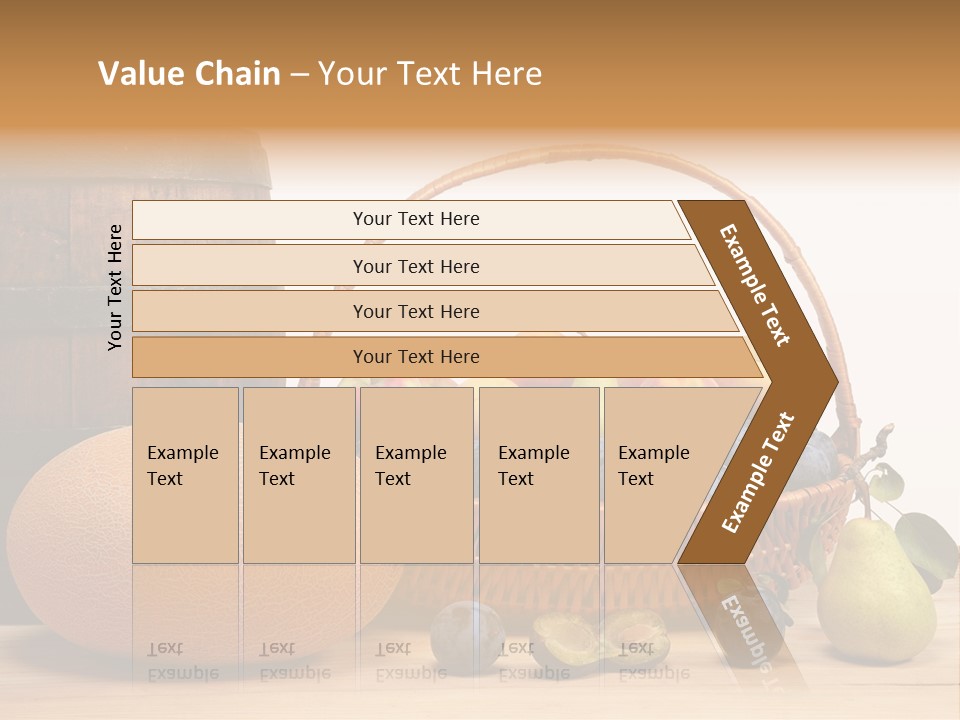 Peaches Fruits Vegetables PowerPoint Template