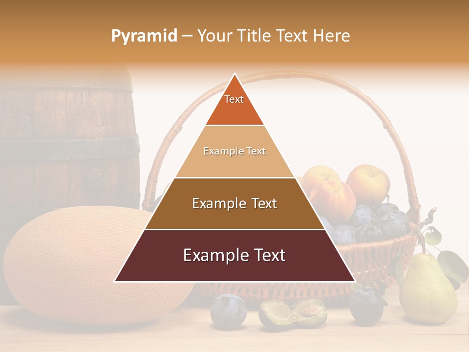 Peaches Fruits Vegetables PowerPoint Template