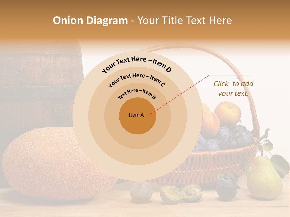 Peaches Fruits Vegetables PowerPoint Template