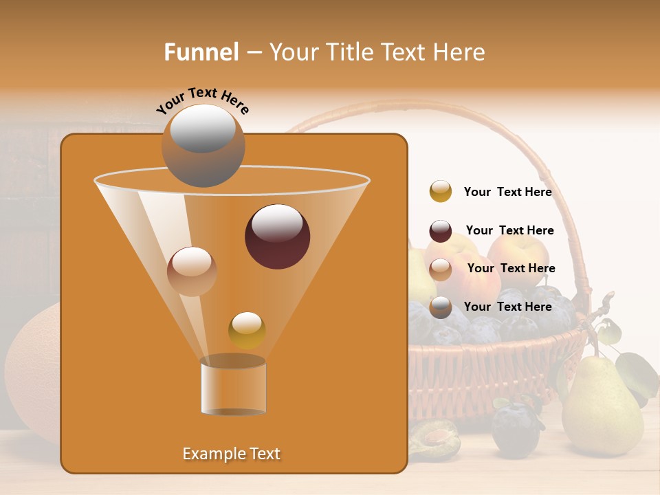 Peaches Fruits Vegetables PowerPoint Template