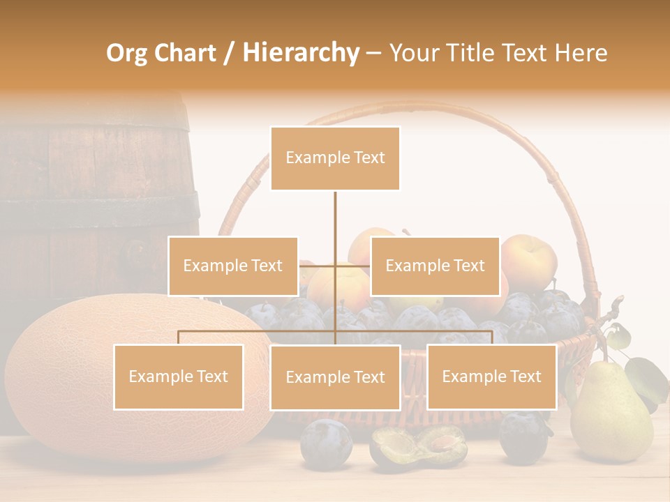 Peaches Fruits Vegetables PowerPoint Template