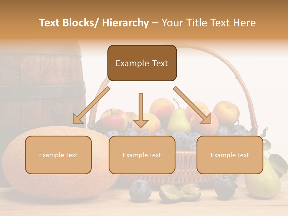 Peaches Fruits Vegetables PowerPoint Template