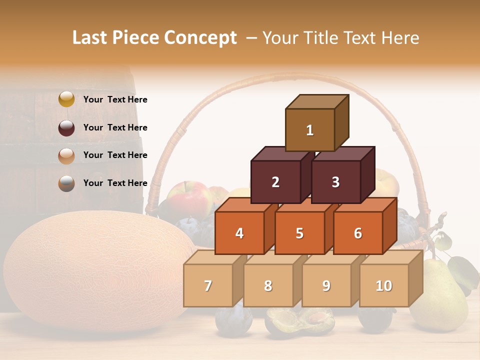 Peaches Fruits Vegetables PowerPoint Template