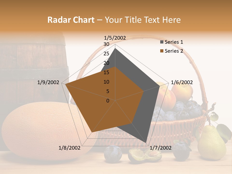 Peaches Fruits Vegetables PowerPoint Template
